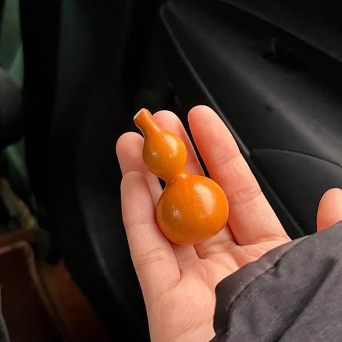 绕指柔天然小葫芦原皮天津嘴文玩葫芦专用手捻摆件男草里金手把件