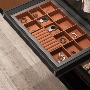 衣柜拉篮可伸缩多功能裤 架滑轨家用衣帽间抽拉五金配件皮革首饰盒