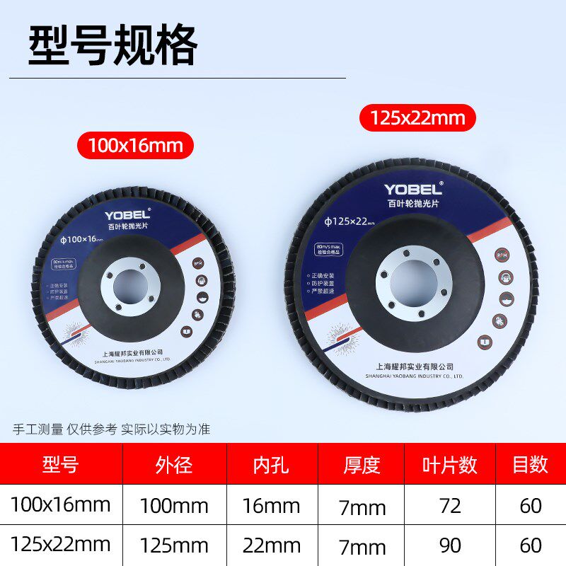 100型角磨机百叶片125型百叶轮打磨片百页轮抛光花叶轮砂布白叶轮