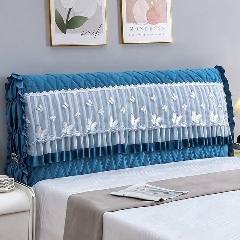 新款公主床头套罩全包靠背一体防尘罩高档蕾丝花边布艺床头保护罩,居家布艺,床头罩,淘宝优惠券,粉丝福利购,淘宝优惠卷