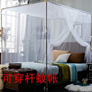 方顶上下铺单门双人床学生宿舍寝室家用1.2m1.5米 蚊帐可穿杆老式