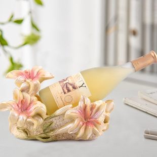 红酒架摆件酒柜装 欧式 饰品创意现代轻奢高档客厅家用酒瓶架红酒架