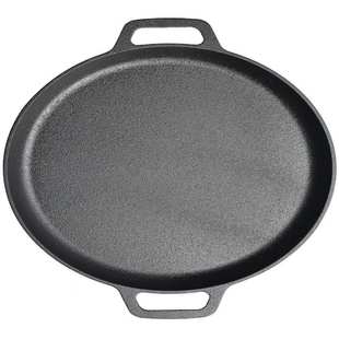 双耳烙饼锅加厚摊煎饼鏊子手抓饼铸铁无涂层不粘锅平底电磁灶通用