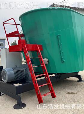 九立方tmr全粮场拌草PZL机双轴直储连式牛羊场搅拌机畜牧日青混料