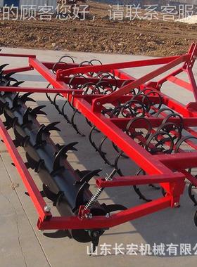 中耕3XFMS系机列弹齿犁腿松土机深耕机拖拉Z机农用四弹齿深轮松机