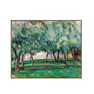 庄园塞尚油画布印刷喷绘仿制油画风景挂画客厅卧室沙发背景装饰画