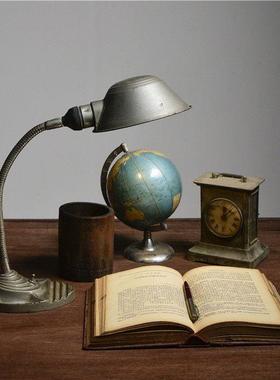 古旧台灯机床灯工业风格老式银行灯工作灯台灯影视道具摄影设计师