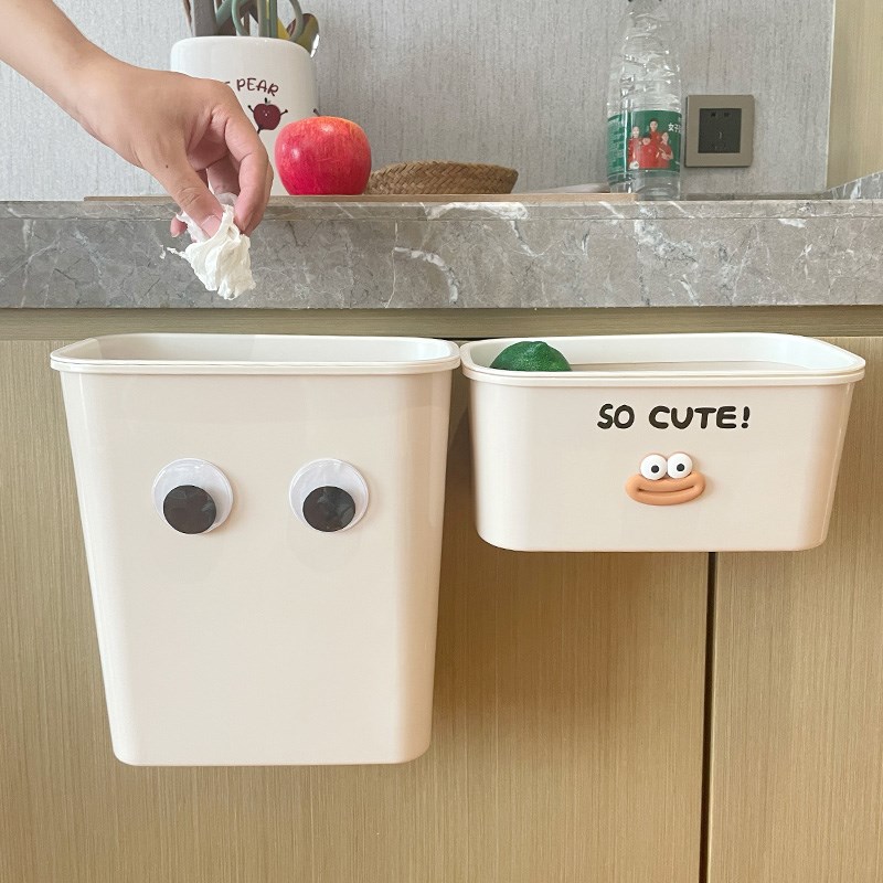 厨房壁挂垃圾桶大号新款s客厅橱柜门悬挂纸篓厨余卫生间分类收纳