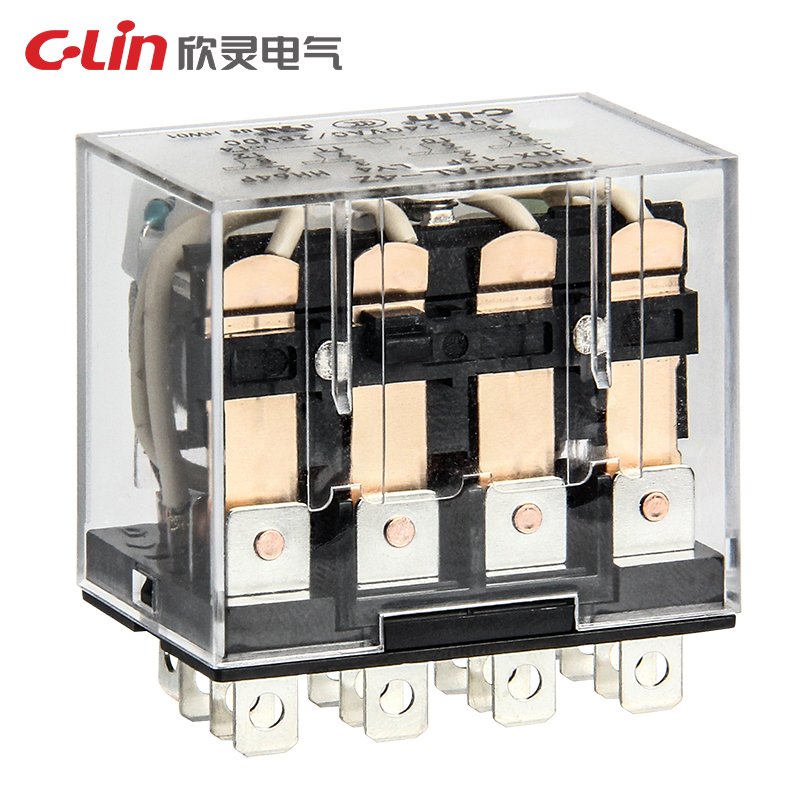 欣灵HHC68AL-4Z带灯小型中间电磁继电器JQX-13F-L4ZLLY4NDC24V/22