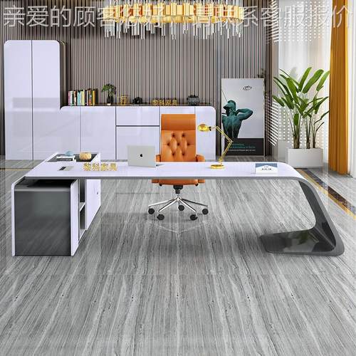 厂家直销简现代烤老组板桌主管桌大班LK-BZ924台经约理办公漆家具