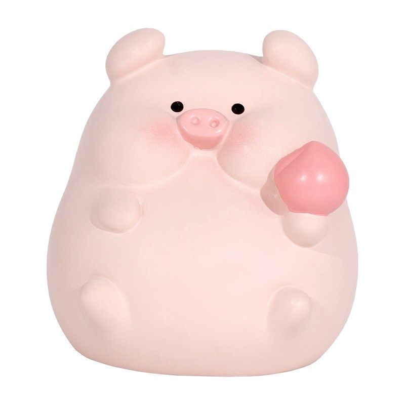 新款迷你猪你g快乐桌面减压汽车摆件车载可爱小公仔中控台创意女