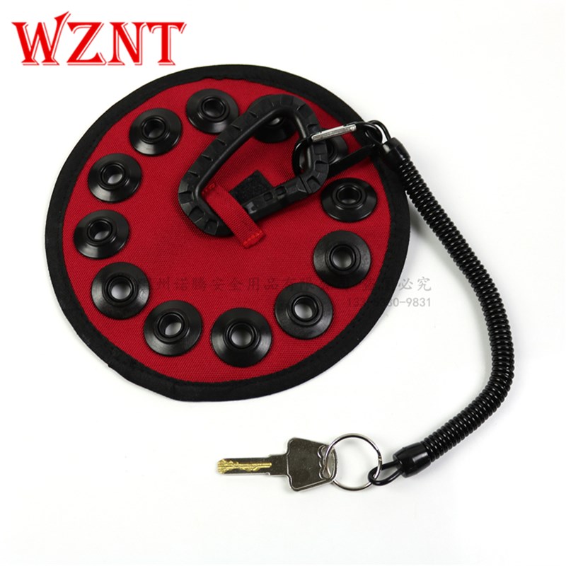 布质简易安全挂锁挂盘上锁挂牌安全锁C挂盘 腰带挂锁挂盘架NT-PH0