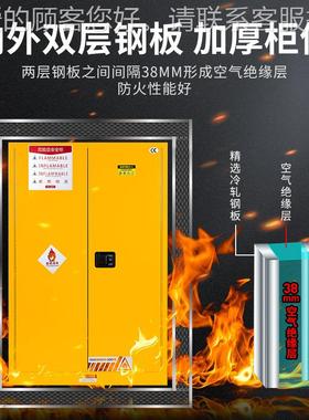 工业防爆柜危66825化品储存柜危品险化学品全安柜酒防精油漆柜防