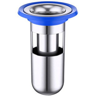 地漏防臭器卫生间下水道防臭芯厕所防反味不锈钢圆形盖子防虫三通