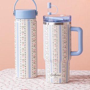 Cath Kidston316保温杯大容量女生办公室水杯子吸管把手生日礼物