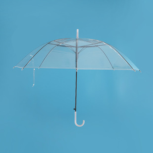 透明雨伞大量一次性塑料雨伞半自动透明伞雨伞厂家伞