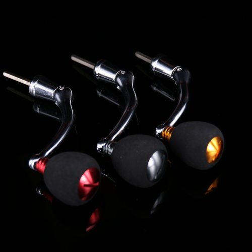 渔轮摇把 纺车轮全金属摇柄 摇臂  渔轮配件 海竿轮折叠EVA手把