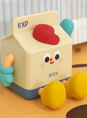 牛奶盒造型小夜灯网红创意礼物卧室睡眠灯牀头拍拍灯礼物装饰摆饰