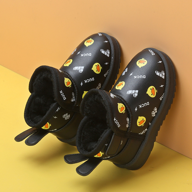 韩版儿童雪地靴网红爆款冬季新款加绒女童大棉男童宝宝中大童棉鞋