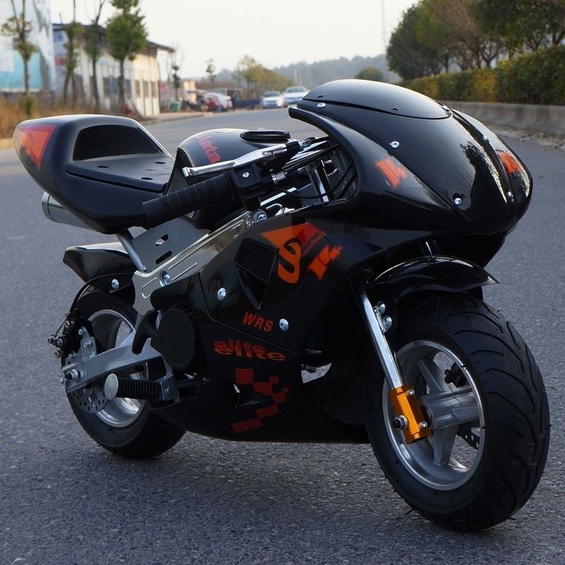 2024迷你机车小跑车成人燃油汽油小型儿童49CC二冲四冲