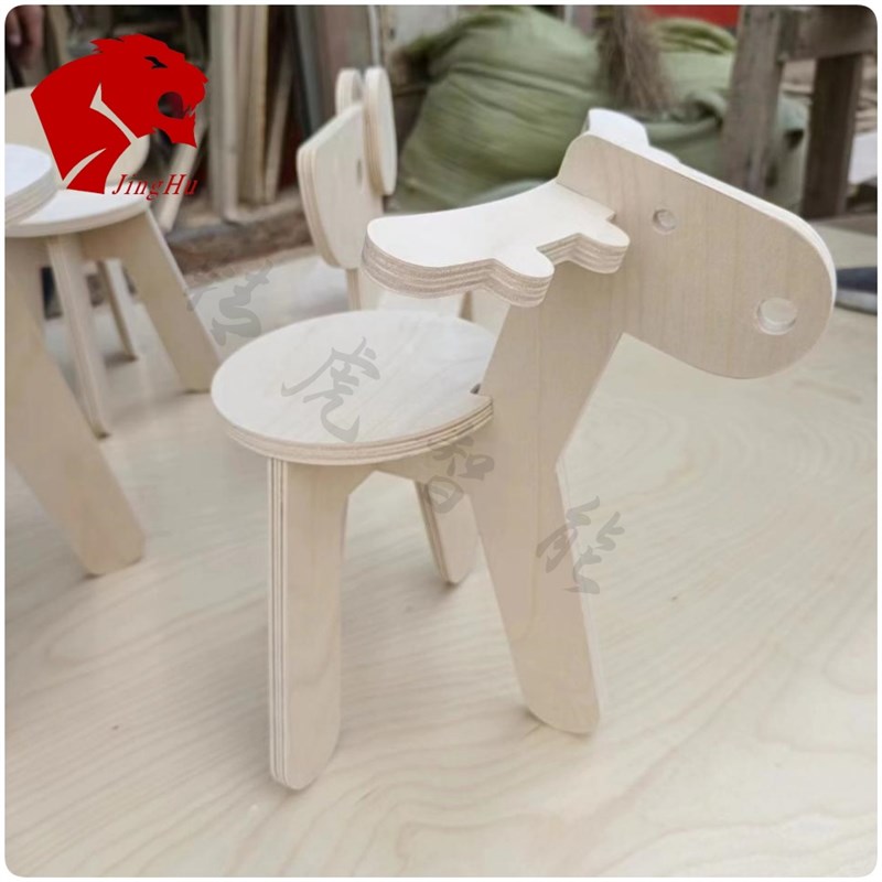 桦木海洋b板DIY儿童实木桌椅组合板凳电脑办公桌网红家用定制摆件