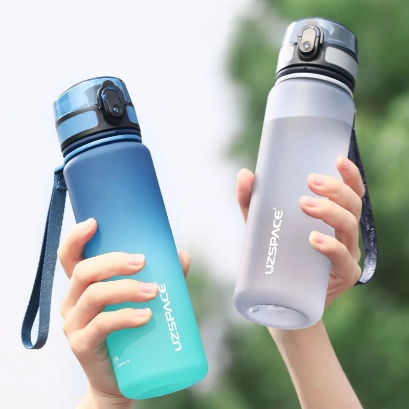 Hot Sale 500/1000ML Sportvs Water Bottle Shaker Outdoor Trav