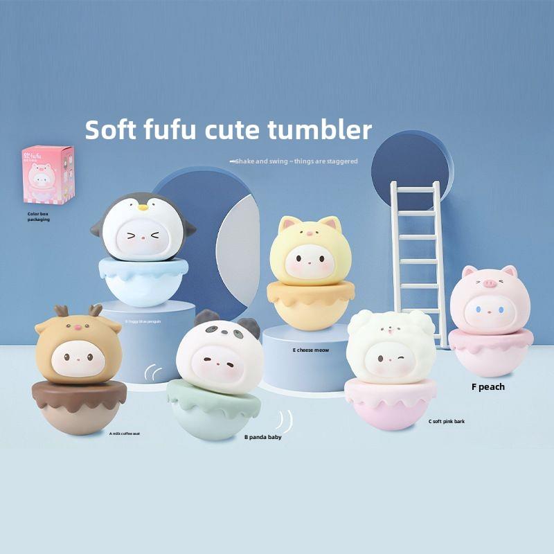 正宗软福福杯子可爱的宠物装饰手Figure可爱的办公室减压娃娃创意
