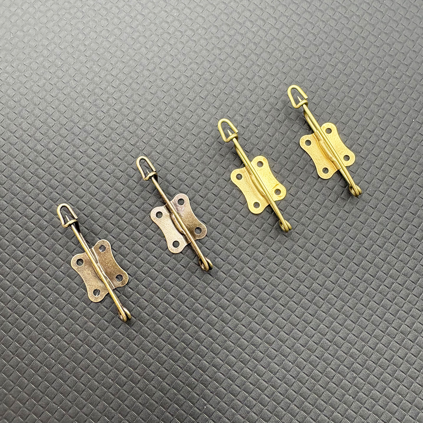 金属安全别针扣DIY手工胸花带孔青古铜色简易针材料胸针配件饰品