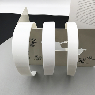 2.2.5厘米白色【无防滑齿】发箍diy材料配件手工塑料拉直不断发箍