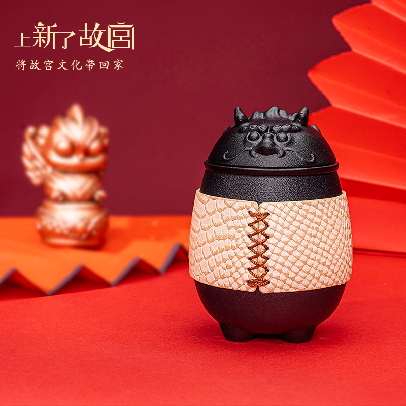 上新了故宫 麒麟泡茶p杯茶漏杯创意杯子便携实用水杯高颜值礼物