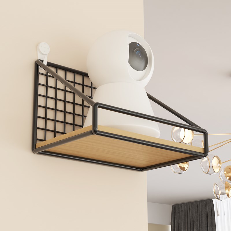 摄像头家用室外墙上室内置物架支架免打孔监控机架路由器收纳架子