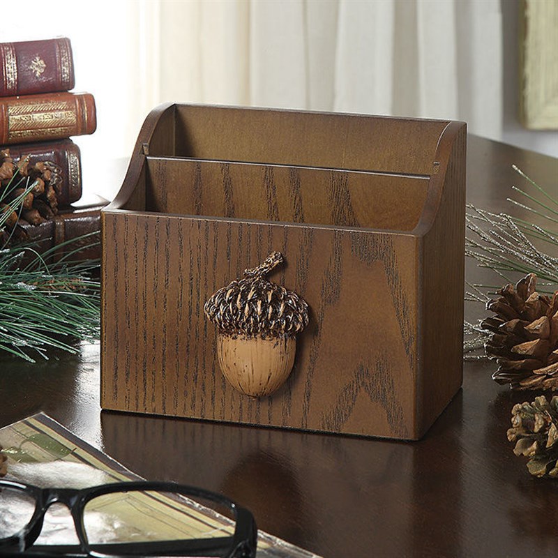 遥控器收纳盒美式客厅木质茶几小木盒办公室桌面笔筒遥控板整理盒