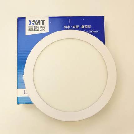 灯明装厨卫吸顶灯12w18w24w筒鑫盟超薄Q圆形灯面板过道阳台泰