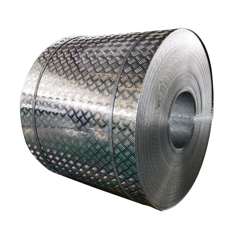 106024 3003 5052 5754 花纹铝板 楼梯踏步五条筋铝板 防滑铝板