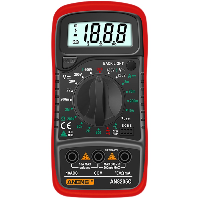 万用表数字高精度数显式智能防烧修电工电流表小型便携式万能表