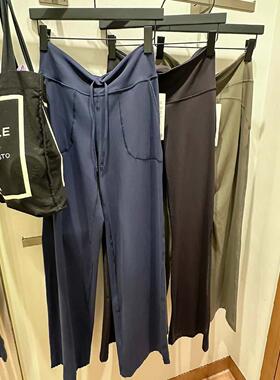 露露乐蒙 lululemon Throwback still女士高腰显瘦抽绳瑜伽阔腿裤