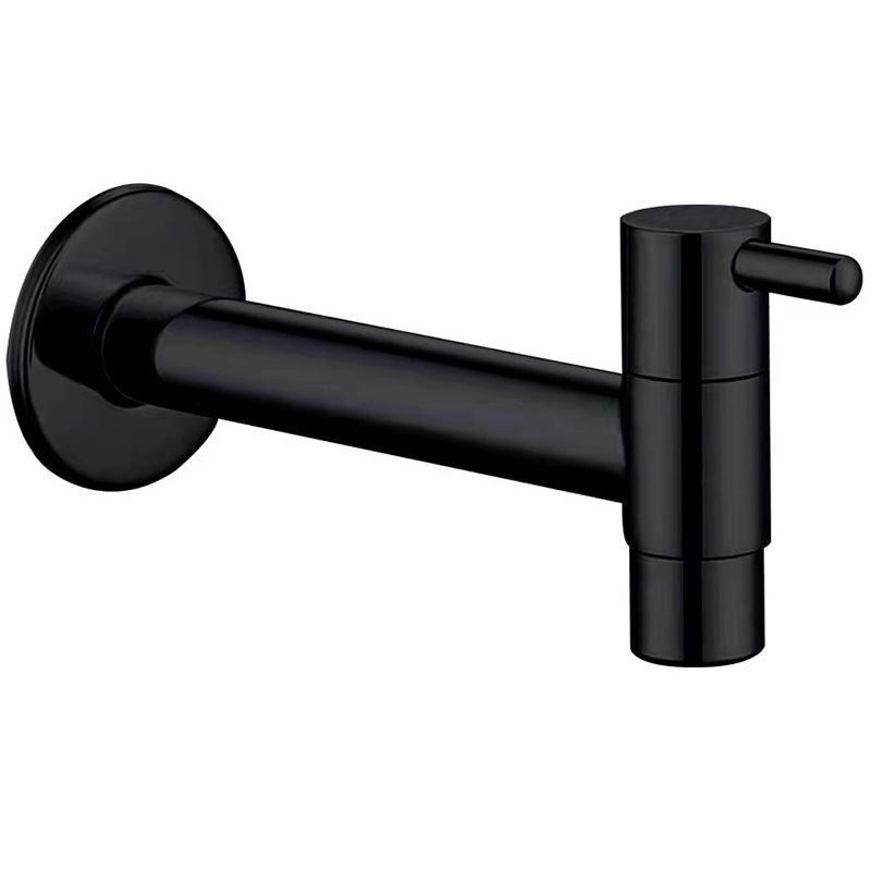 铜洗衣机龙头加长镀铬拖把池4分快开特长快开水龙头水嘴咀黑色