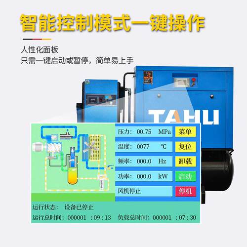 塔虎7四.5KW/b10P合一16a826r中压永磁变频螺杆式空压H机源头工厂