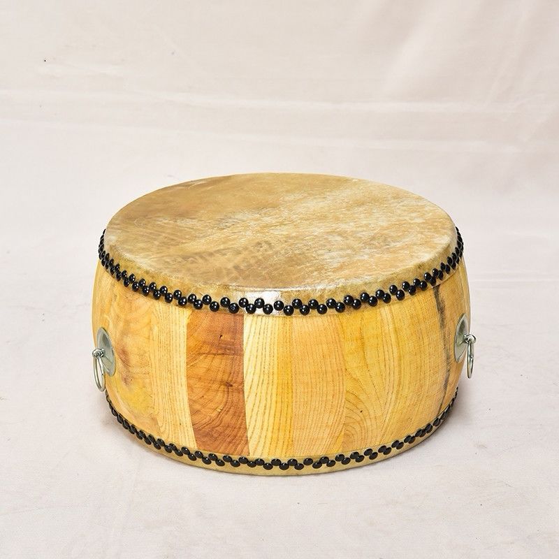 正宗黄牛皮大鼓椿木白茬鼓战鼓原木色堂鼓寺院鼓道士道场鼓牛皮鼓