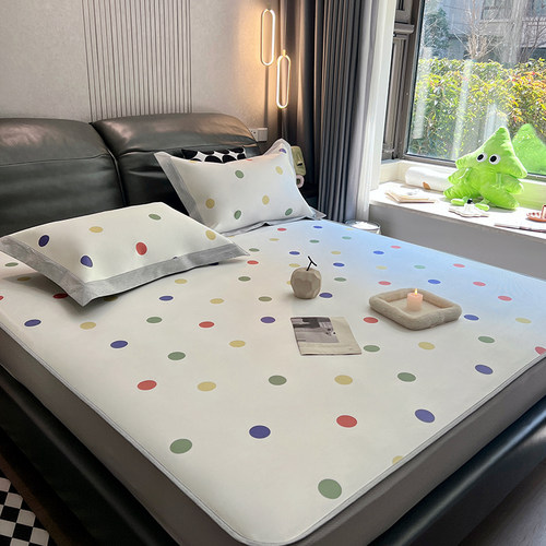 高端冰丝席三件套1.8m床上可机洗儿童空调凉席软席子单双人床笠式