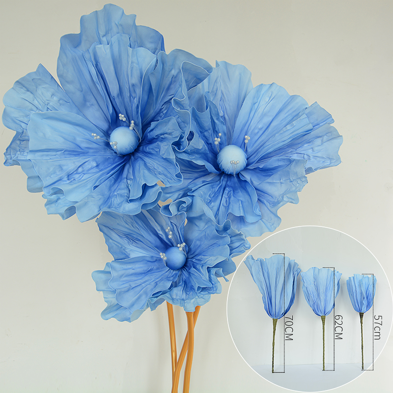 仿真EVA虞美人泡沫花罂粟花路引花酒店橱窗摄影布置装饰婚庆用品