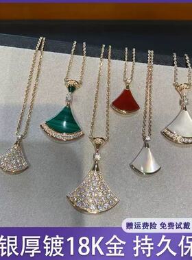 【一町柠】红玛瑙白贝母锁骨链