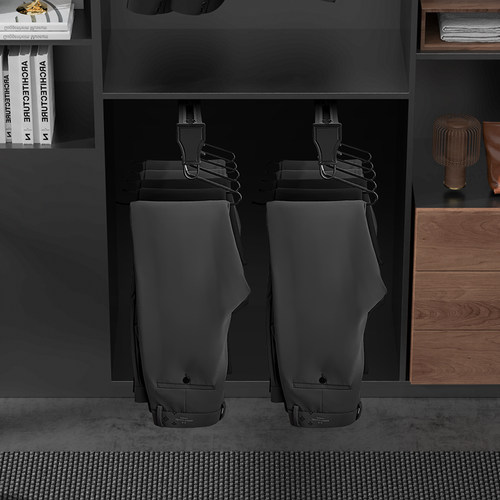 浅衣柜挂衣杆柜内抽拉式伸缩衣架顶装竖向纵向横杆衣橱衣通挂衣器