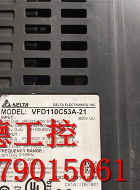 拆机 台达变频器 VFD110C53A-21 11KW 380V 功能包好 现货