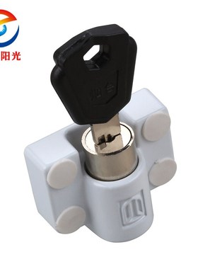 平开门高座白色门锁 外推/里拉门窗锁 防盗儿童安全锁 高低座