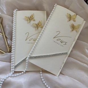 结婚誓言卡宣誓卡告白婚礼贺卡宣言新郎新娘宣言致辞本高级简约