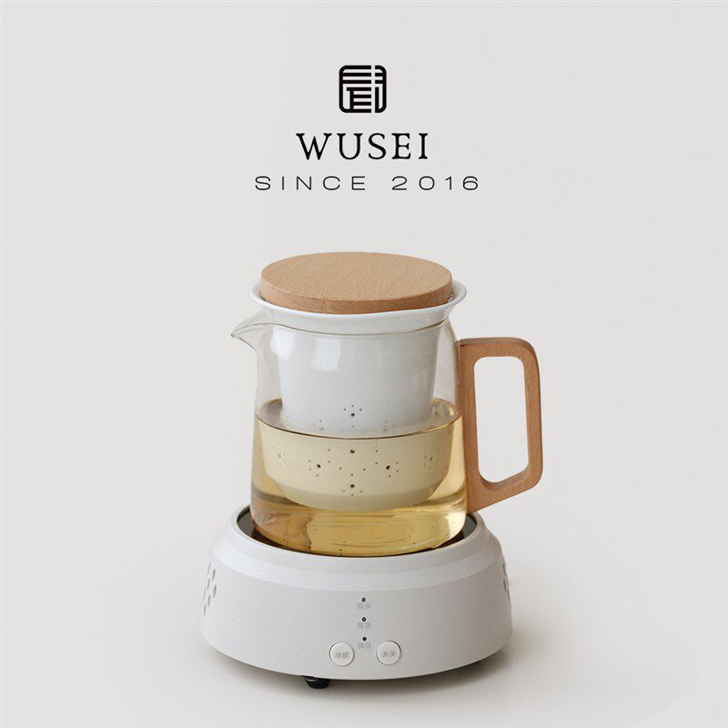闻说晴白煮茶套装 电陶炉煮茶壶家用耐高温玻璃泡茶壶小型煮茶器