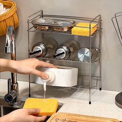 厨房不锈钢砧板沥水收纳架台面粘板架案板架菜板放置架锅盖置物架