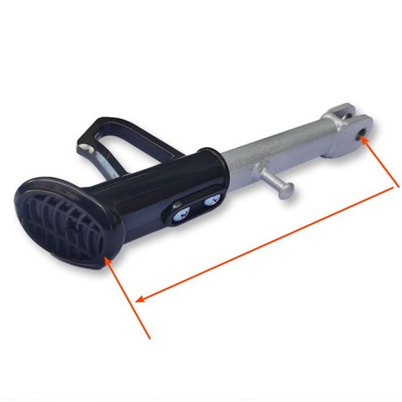 电动车单撑电瓶车可调节边撑侧支架改装侧脚架越野趴赛撑脚