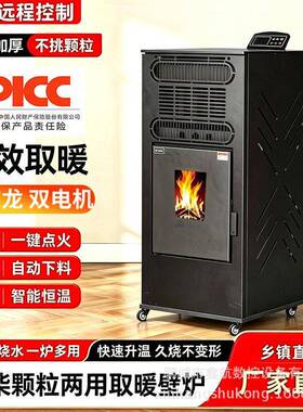 新款生物取暖炉木柴两用冬季商用家用采暖壁炉室内无烟热风炉